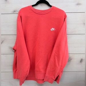 Classic Nike Athletic Crewneck, Coral